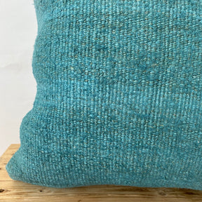 Clarimond - Turquoise Hemp Pillow Cover