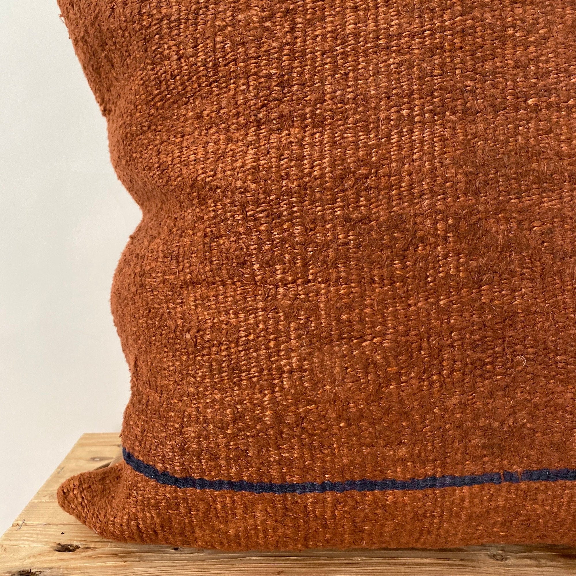 Yaira - Orange Hemp Pillow Cover