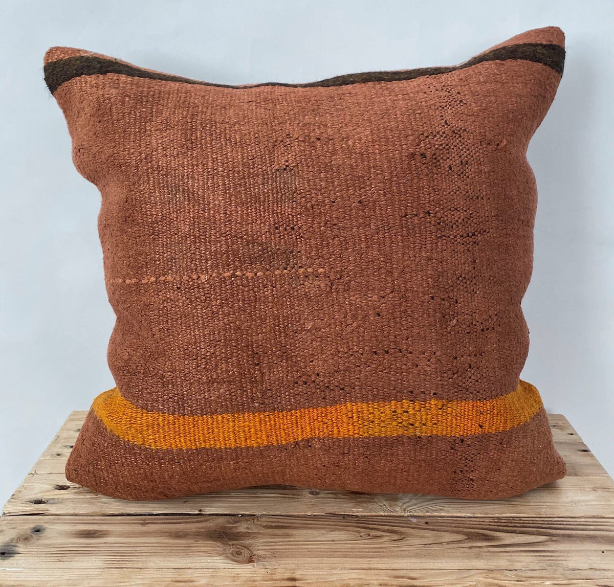 Yarden - Orange Hemp Pillow Cover