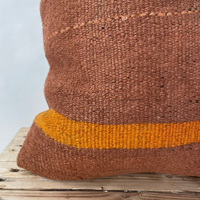 Yarden - Orange Hemp Pillow Cover