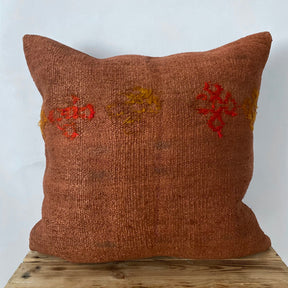 Yulianna - Orange Hemp Pillow Cover