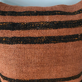 Yaniyah - Orange Hemp Pillow Cover