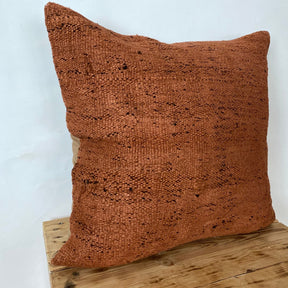 Yeliana - Orange Hemp Pillow Cover