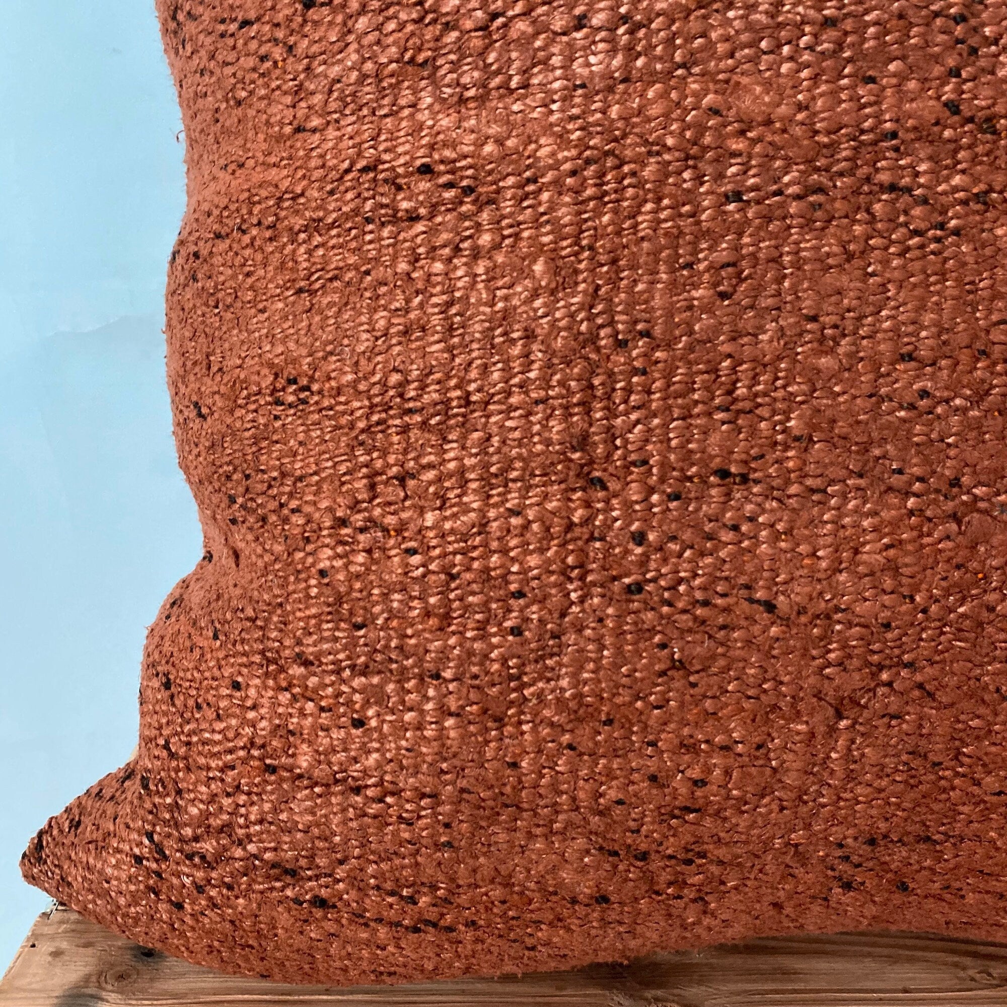 Ysabelle - Orange Hemp Pillow Cover