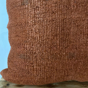 Yanira - Orange Hemp Pillow Cover