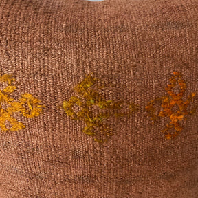 Yulanda - Orange Hemp Pillow Cover