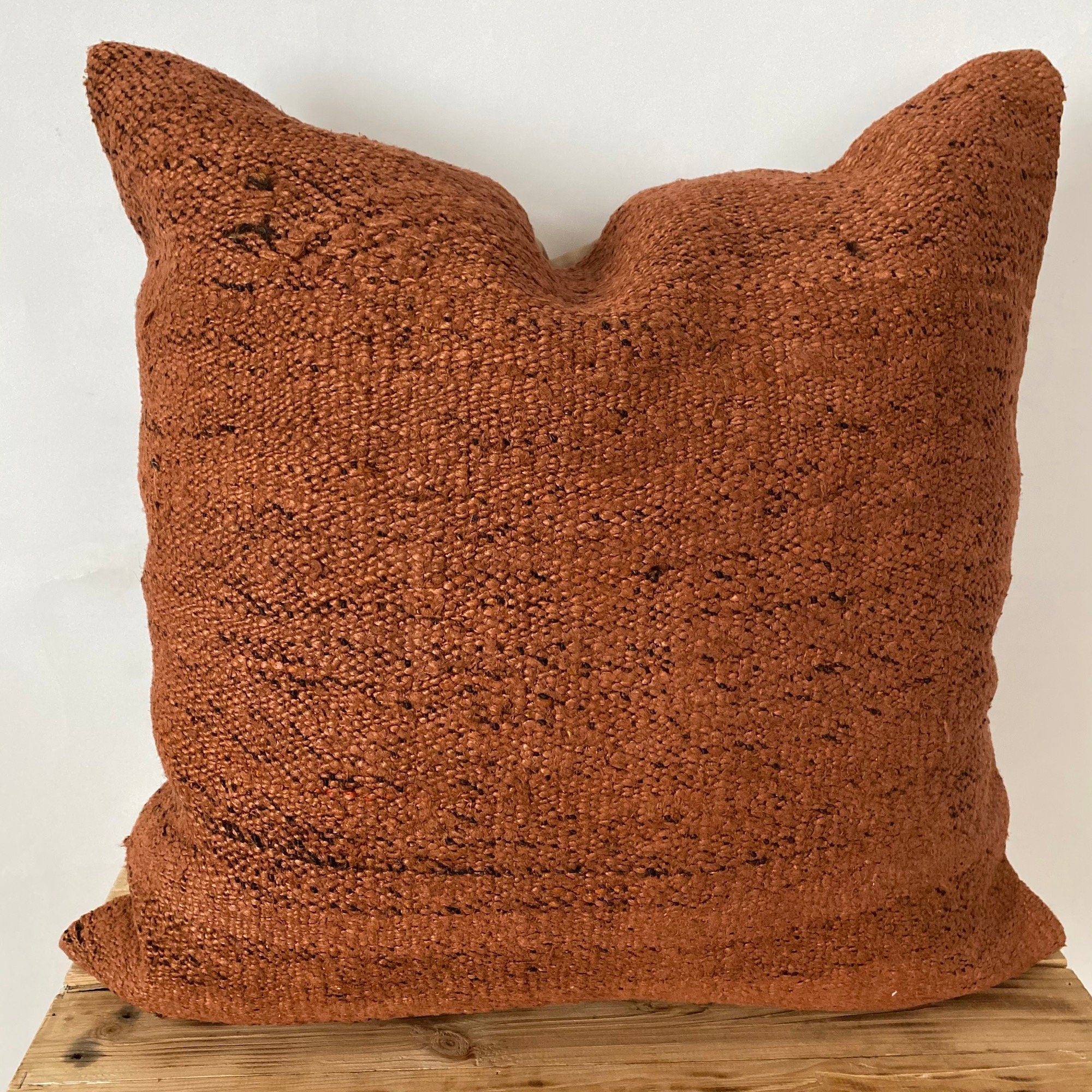 Yelissa - Orange Hemp Pillow Cover