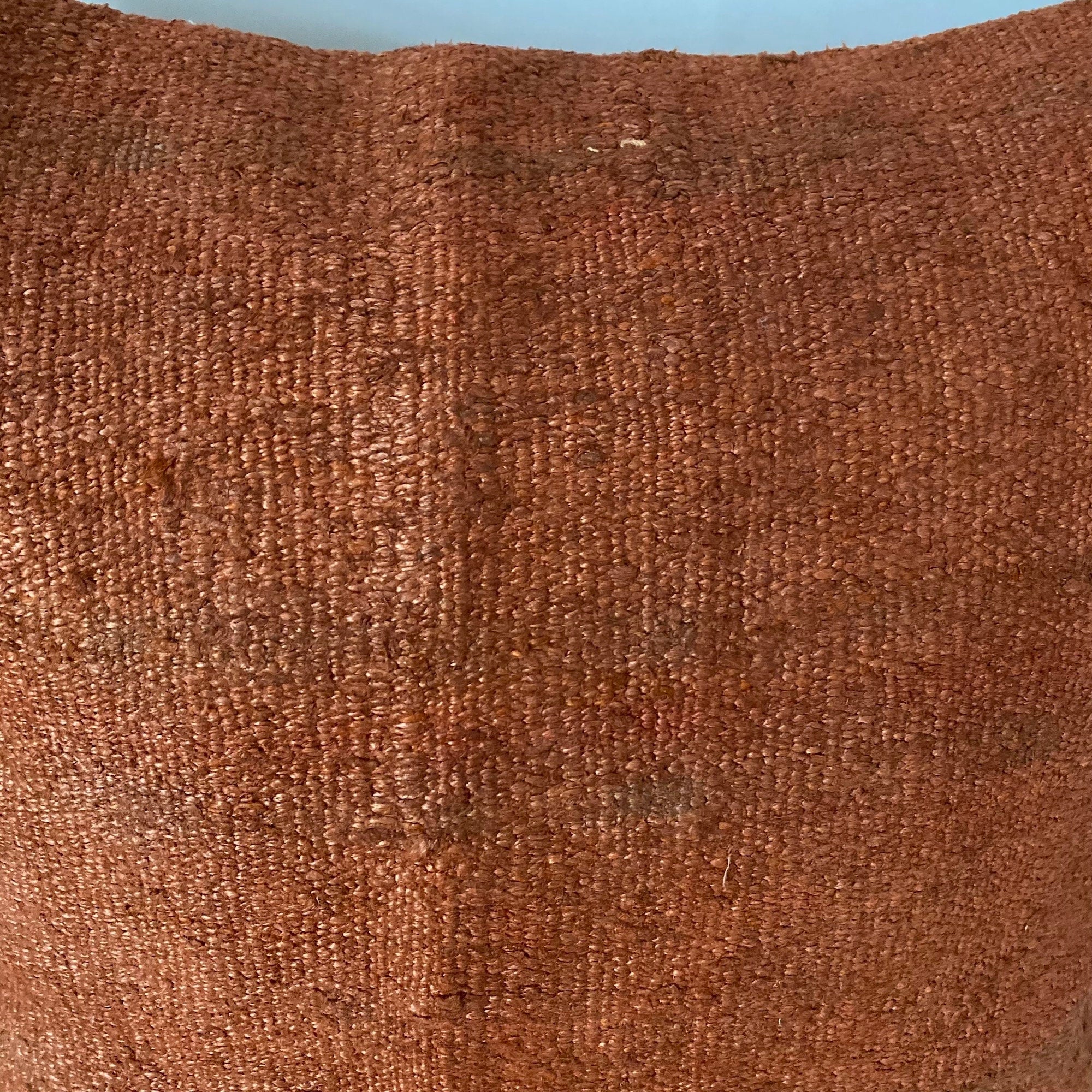 Yasemin - Orange Hemp Pillow Cover