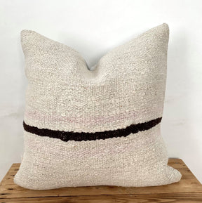 Tierra - White Hemp Pillow Cover