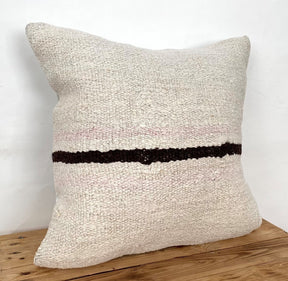 Tierra - White Hemp Pillow Cover