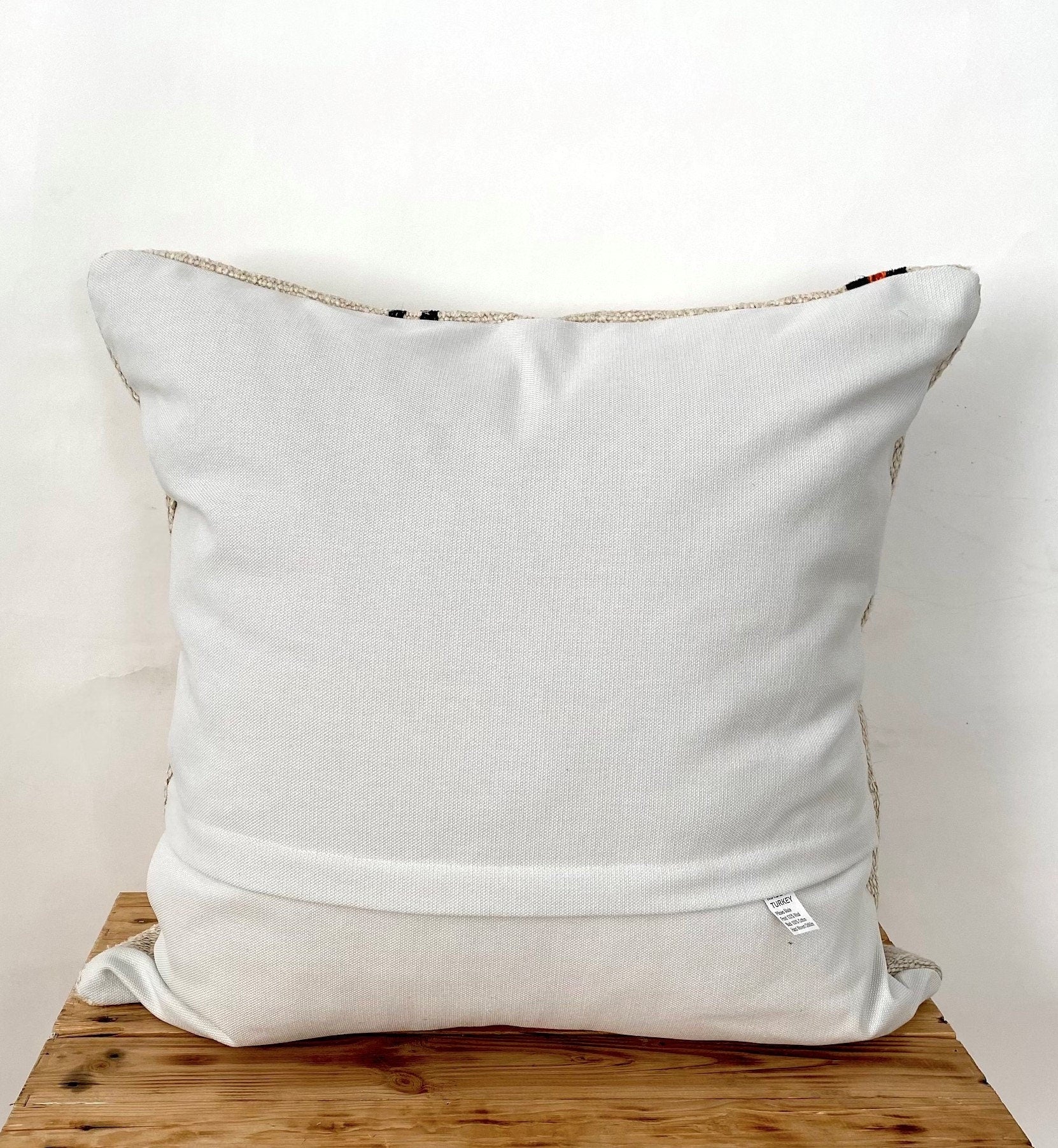 Tricia - White Hemp Pillow Cover