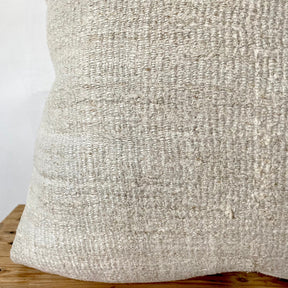 Thea - White Hemp Pillow Cover