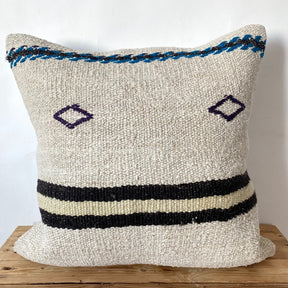 Susanna - White Hemp Pillow Cover