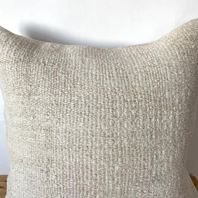 Tabitha - White Hemp Pillow Cover