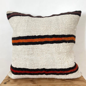 Sybil - White Hemp Pillow Cover