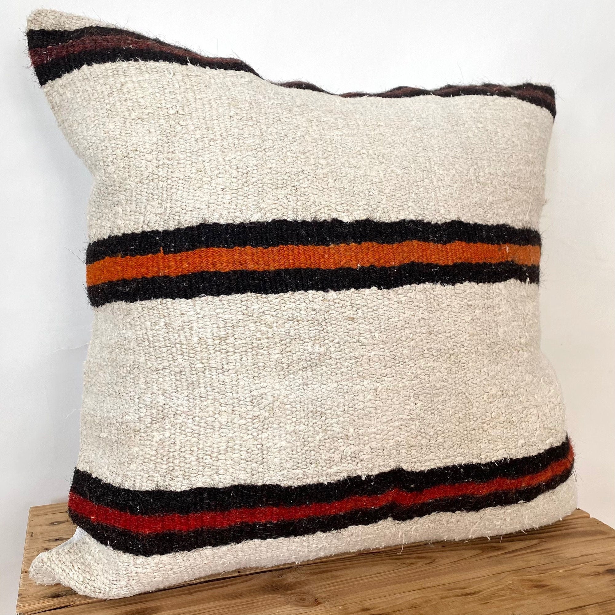 Sybil - White Hemp Pillow Cover