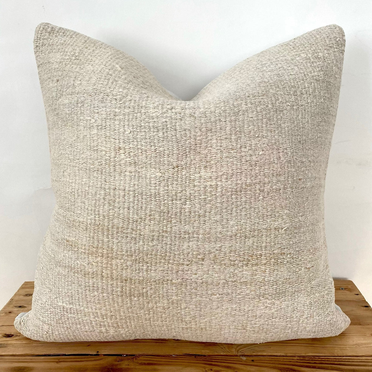 Sabine - White Hemp Pillow Cover