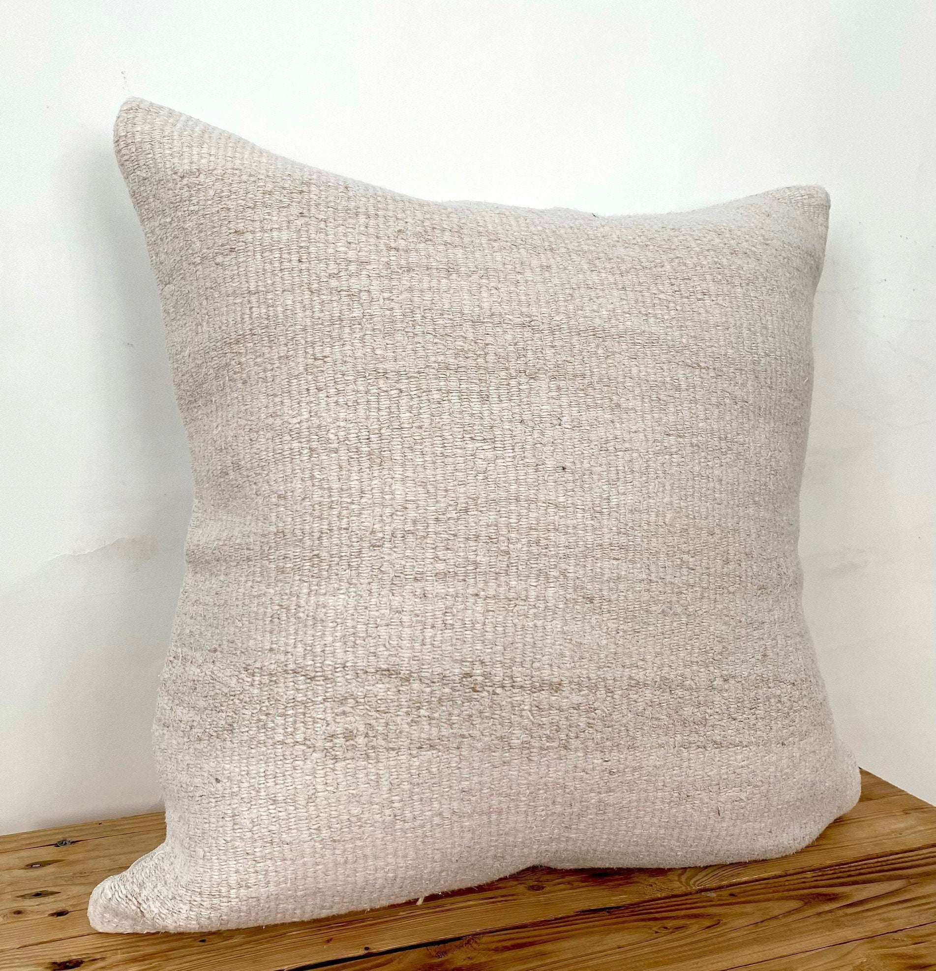 Samara - White Hemp Pillow Cover