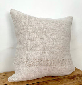 Samara - White Hemp Pillow Cover