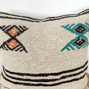 Saira - White Hemp Pillow Cover