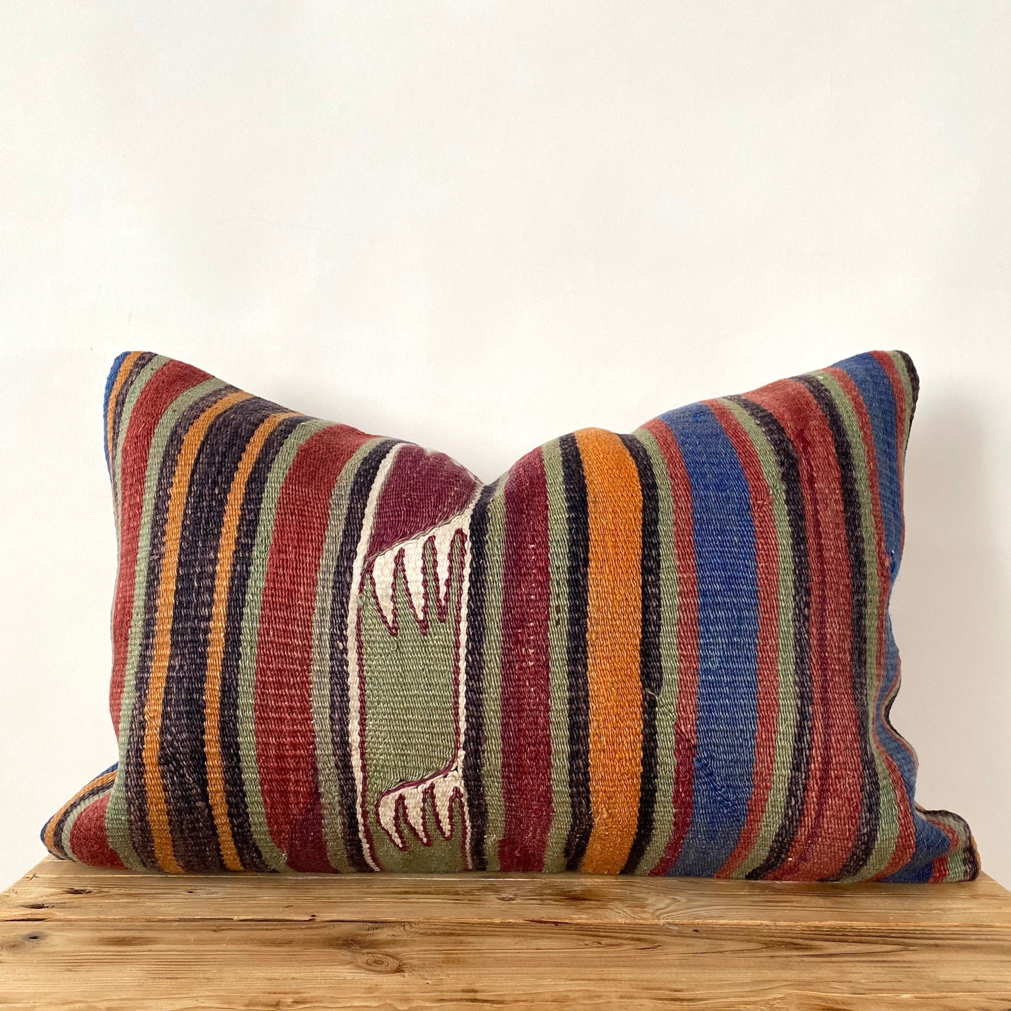 Leva - Multi Color Kilim Pillow Cover