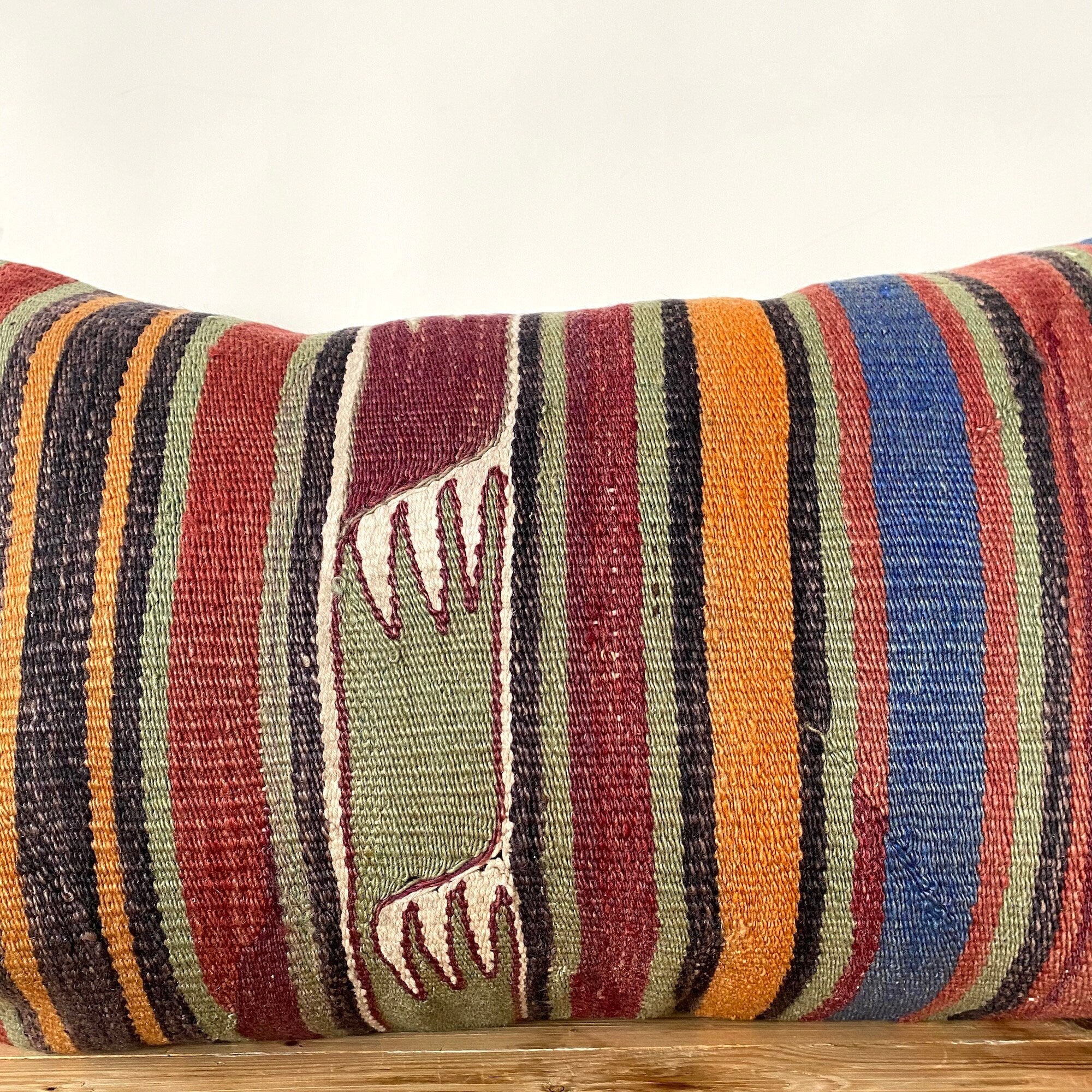 Leva - Multi Color Kilim Pillow Cover