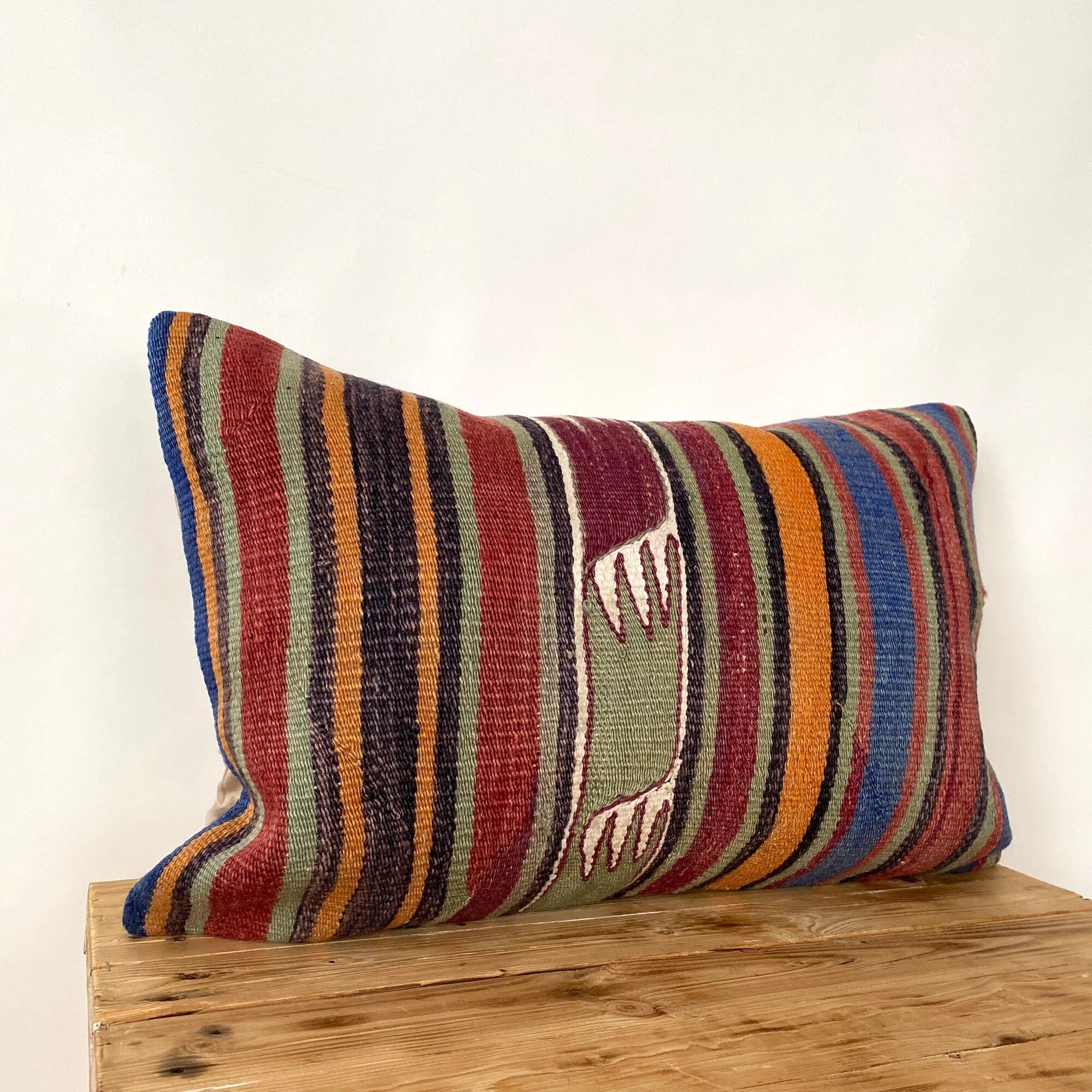 Leva - Multi Color Kilim Pillow Cover