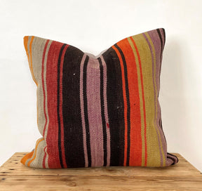 Letha - Multi Color Kilim Pillow Cover