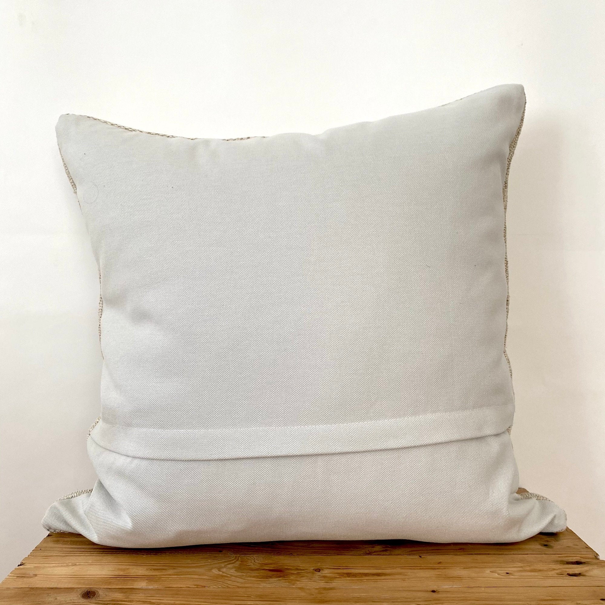 Cyra - White Hemp Pillow Cover