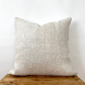 Cosima - White Hemp Pillow Cover