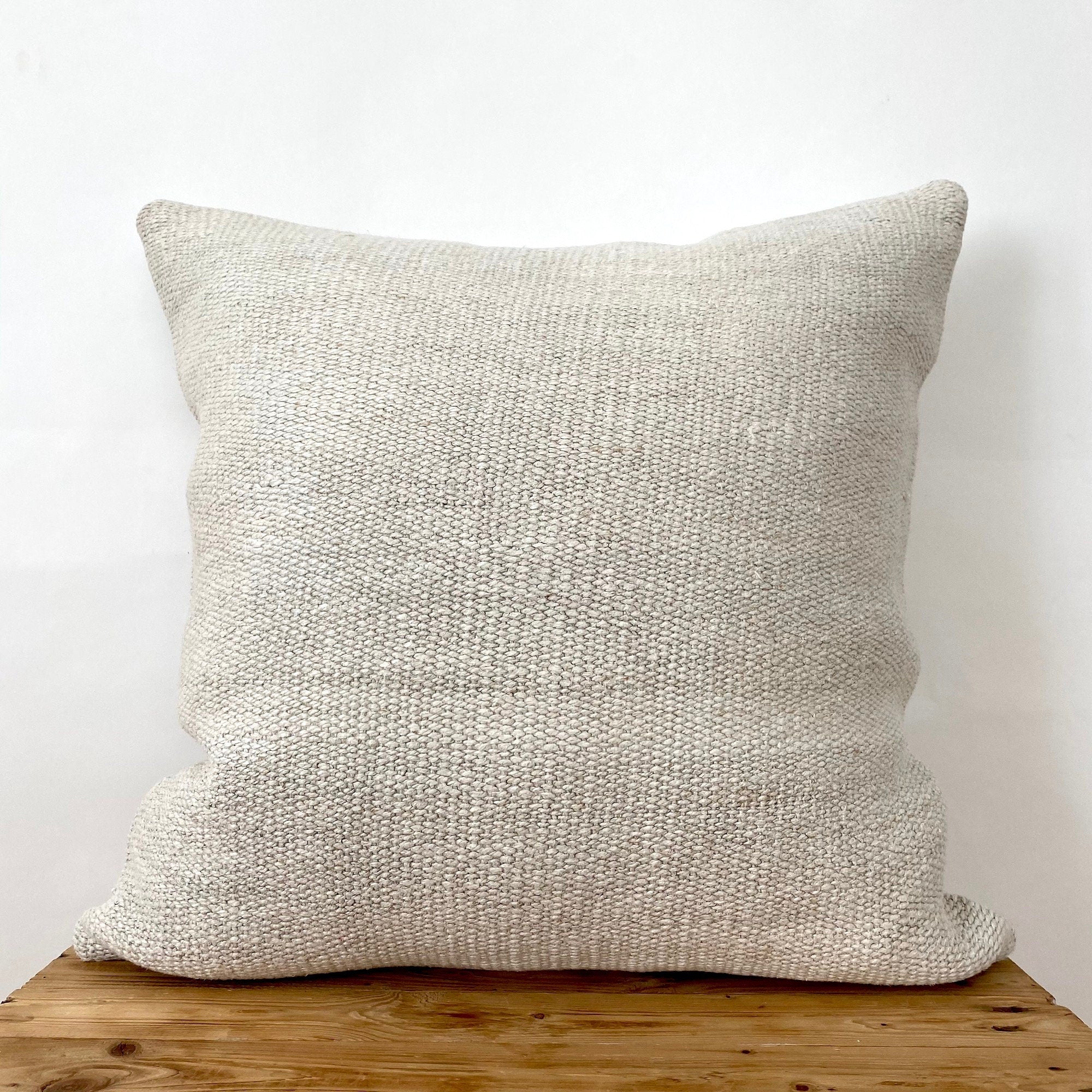 Cyra - White Hemp Pillow Cover