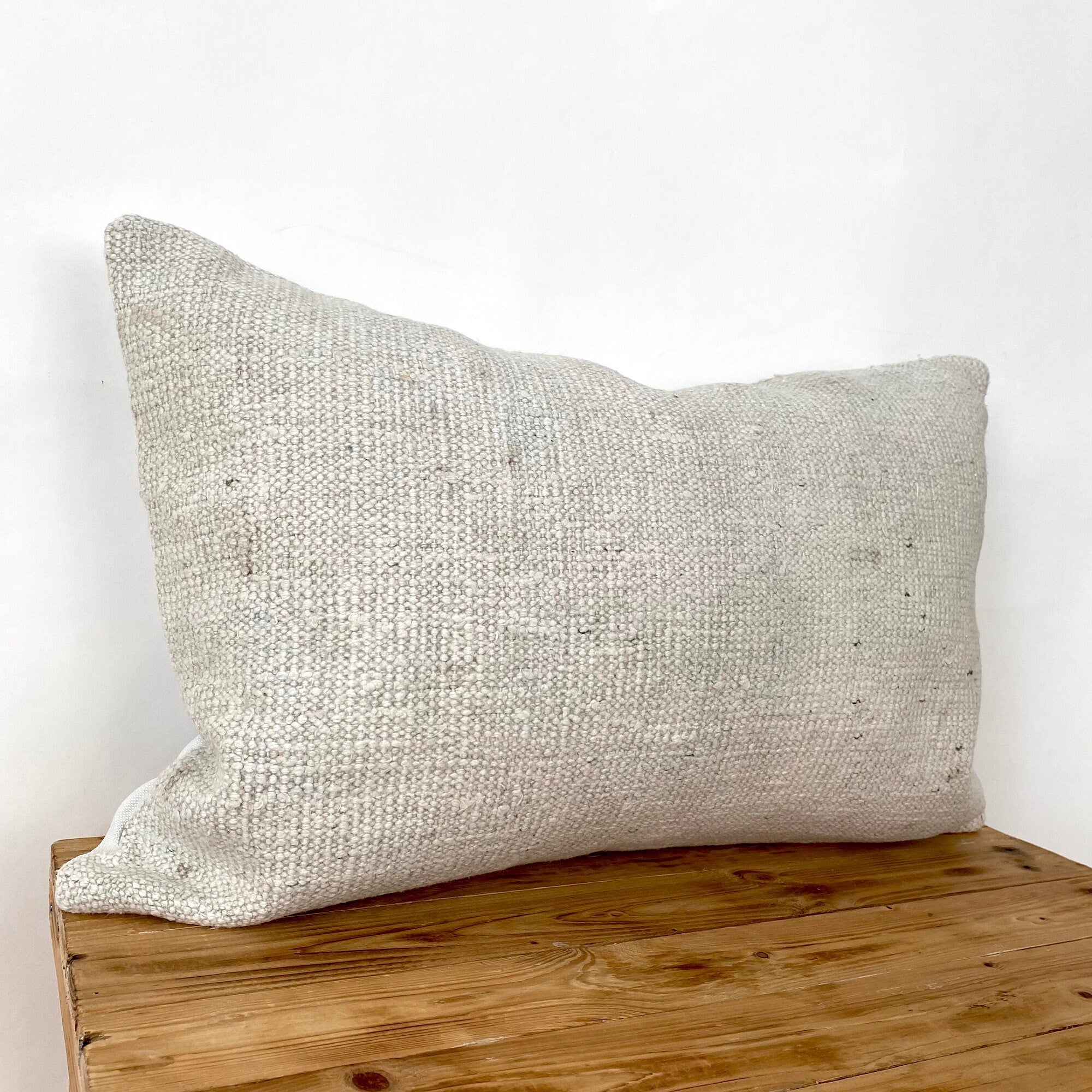 Catriona - White Hemp Pillow Cover