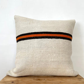 Charis - White Hemp Pillow Cover