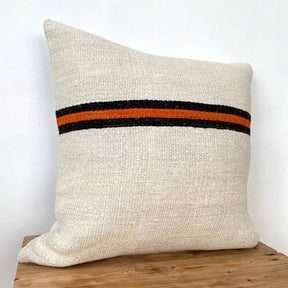 Charis - White Hemp Pillow Cover