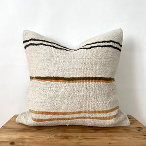 Tabina - White Hemp Pillow Cover