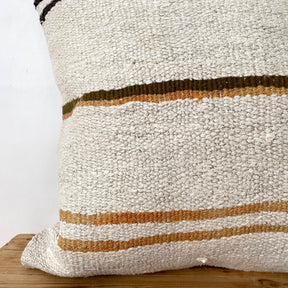 Tabina - White Hemp Pillow Cover