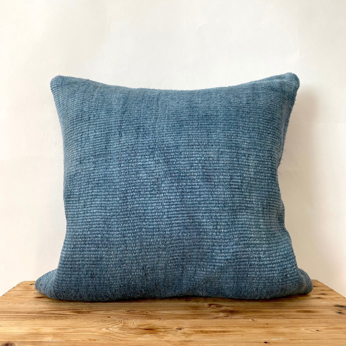 Caprina - Blue Hemp Pillow Cover