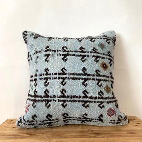 Calluna - Blue Hemp Pillow Cover