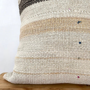 Thalina - White Hemp Pillow Cover