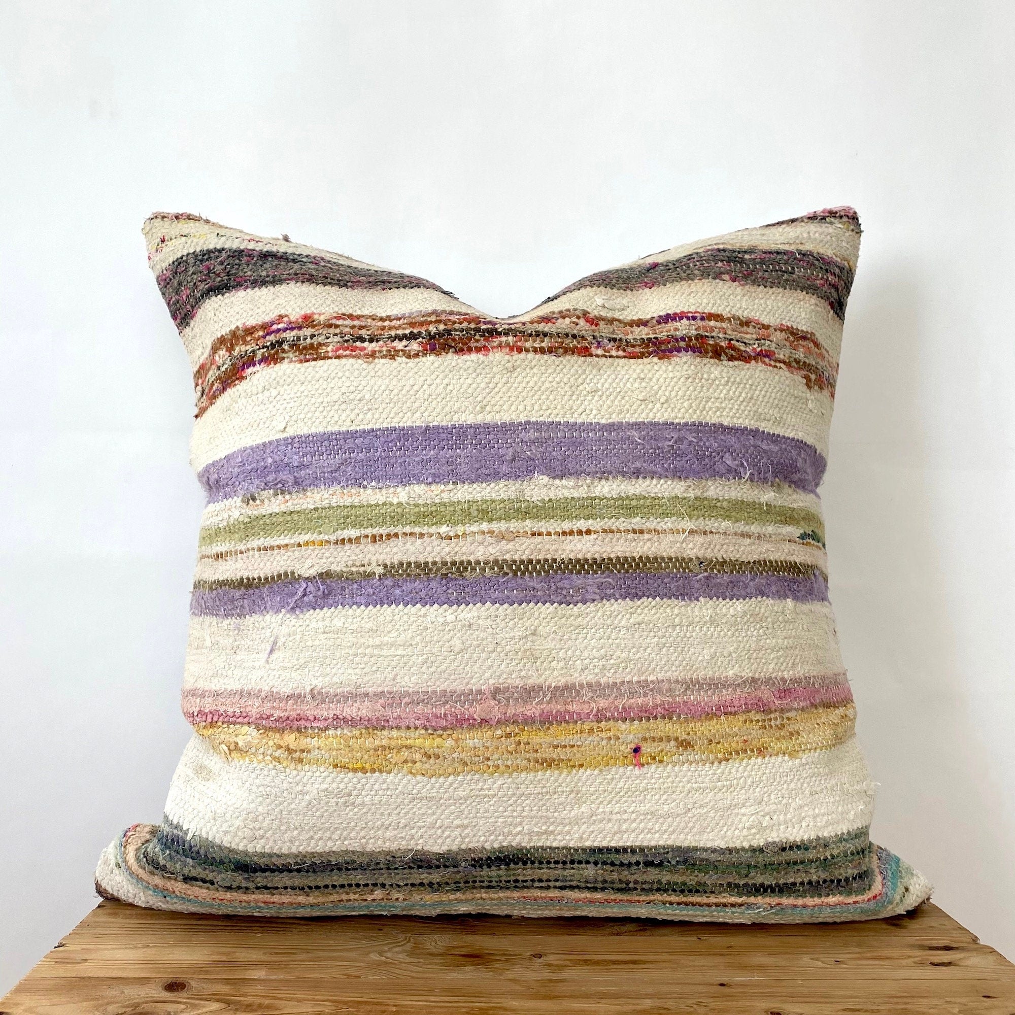 Talma - White Hemp Pillow Cover