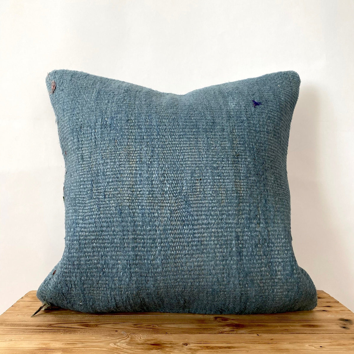 Ceridwen - Blue Hemp Pillow Cover