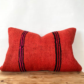 Heloise - Red Hemp Pillow Cover