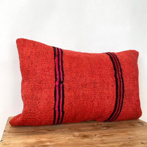 Heloise - Red Hemp Pillow Cover