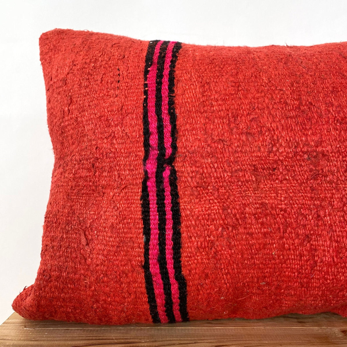 Heloise - Red Hemp Pillow Cover