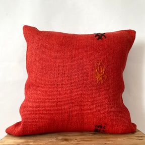 Honora - Red Hemp Pillow Cover