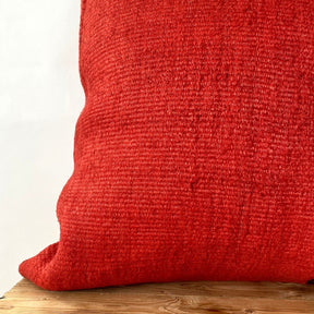 Honora - Red Hemp Pillow Cover