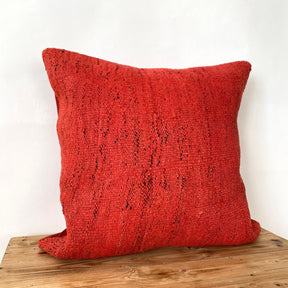 Hettie - Red Hemp Pillow Cover