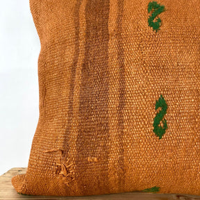 Yessenia - Orange Hemp Pillow Cover