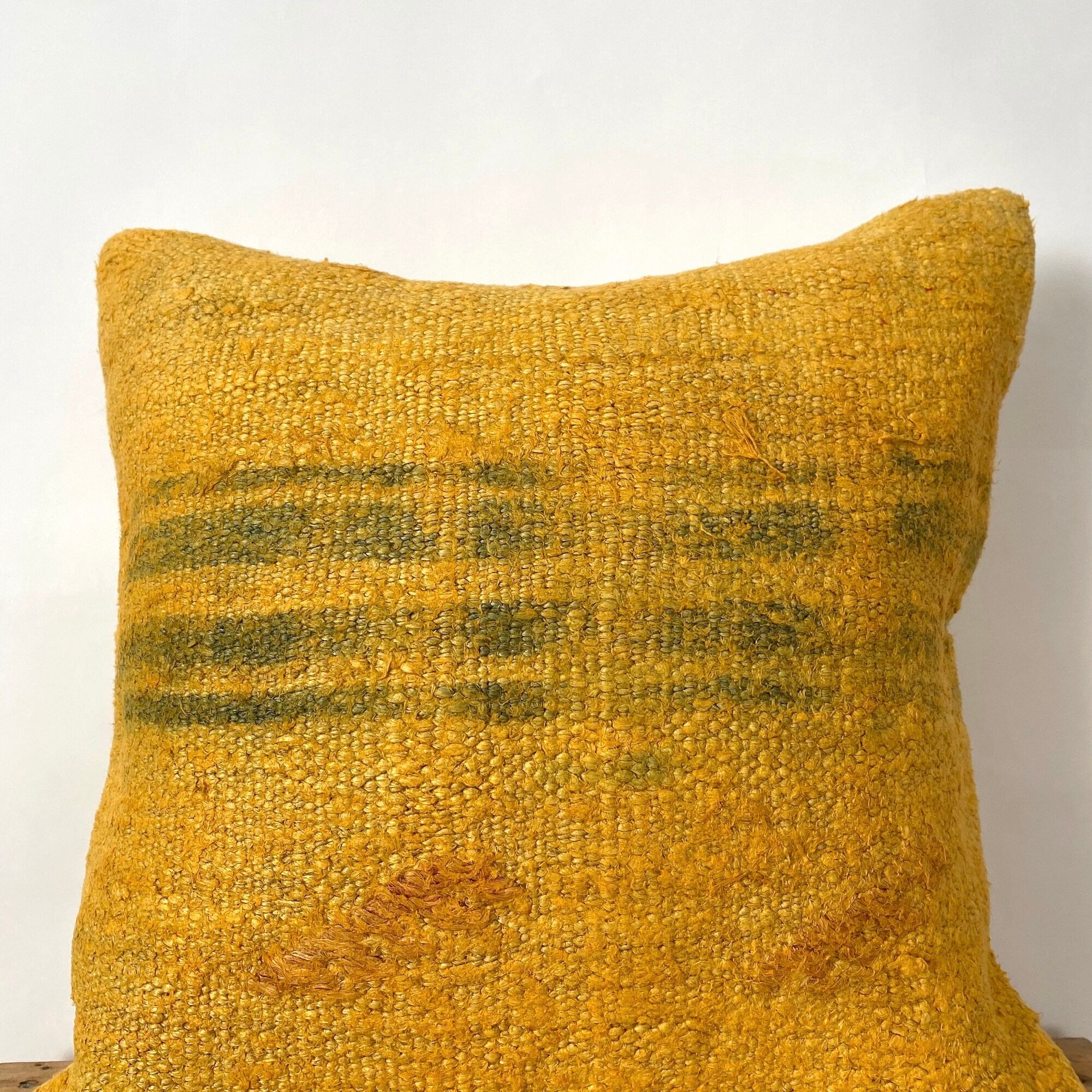 Ysella - Yellow Hemp Pillow Cover