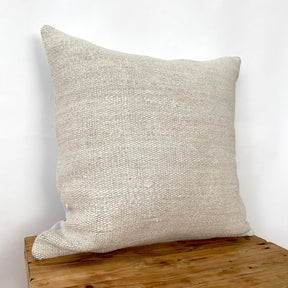 Clarette - White Hemp Pillow Cover